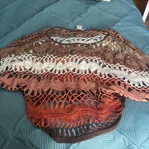 Western Inspired Brown Sweater